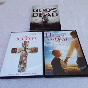 God's Not Dead, Do You Believe?, Heaven Is For Real DVDS 3 DVD Lot Kevin Sorbo